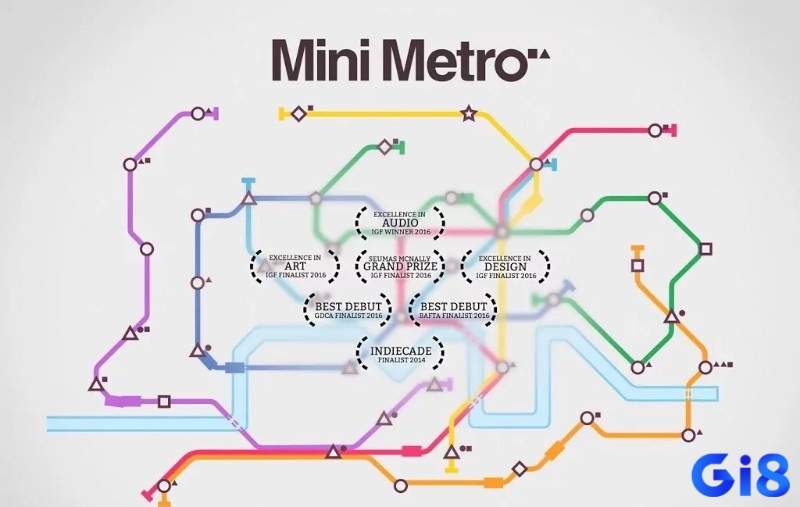 Mini Metro là game offline chiến thuật hay cho Android lý tưởng để rèn tư duy logic qua thiết kế giao thông thông minh.
