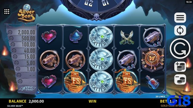 Chủ đề hải tặc được thể hiện rõ nét qua từng chi tiết trong game