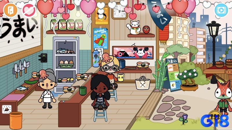 Toca Life World có đồ họa 2D tươi sáng, dễ thương
