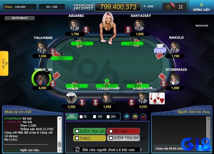 Cách chia bài và các lệnh cơ bản trong ván poker Texas Hold'em trực tuyến