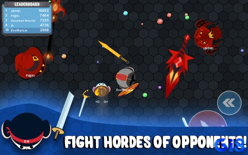 Các chiến binh trong game đa dạng nhiều hình dạng và sức mạnh khác nhau