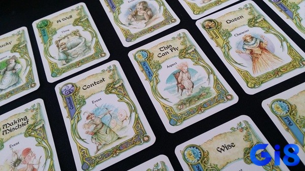 Các lá bài trong board game Once Upon a Time