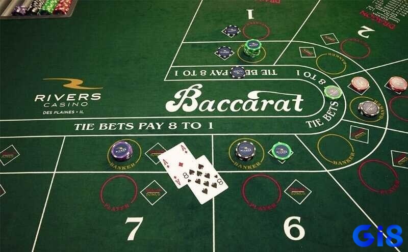 9 điểm - Tổng điểm được tính theo quy định trong cách đánh bài baccarat