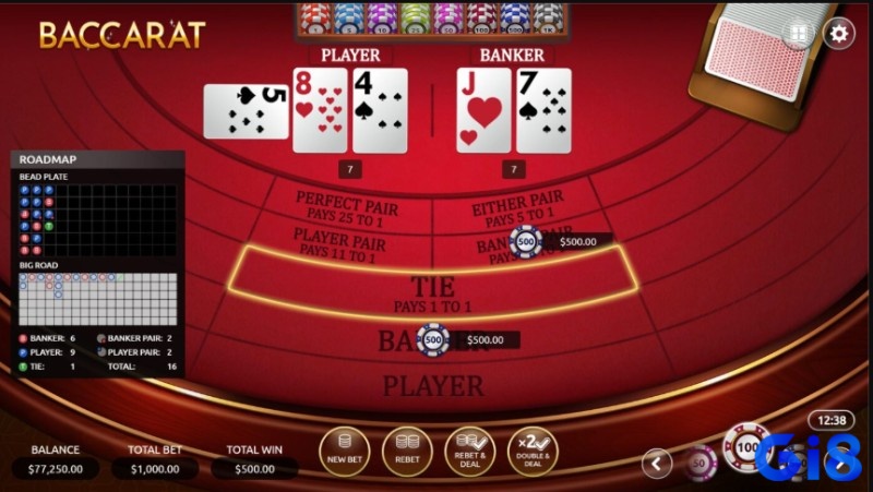 Baccarat tuân thủ quy tắc chia bài chặt chẽ, tự động do dealer thực hiện – đơn giản cho người mới