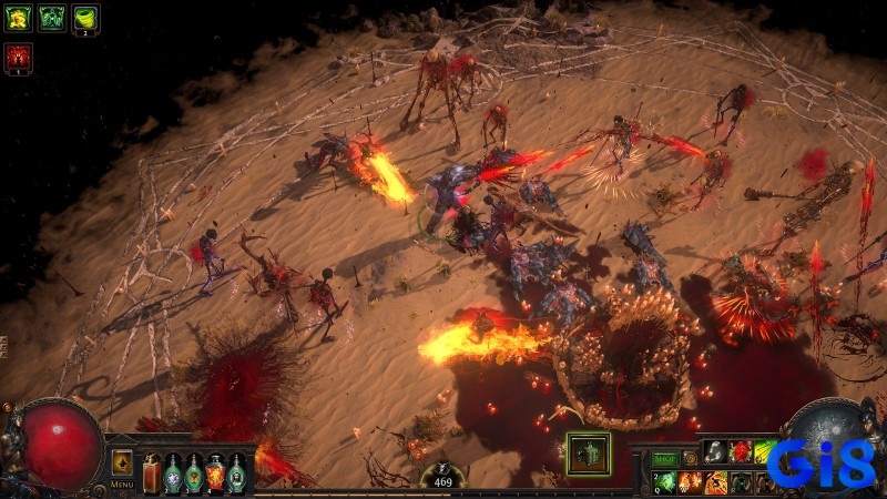 Path of Exile gây ấn tượng với hệ thống kỹ năng phức tạp và hoạt động đa dạng