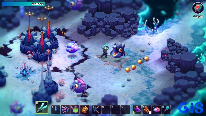 Crashlands 2 kết hợp hài hước, sinh tồn và RPG trên nền đồ họa vui nhộn.